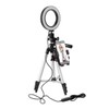 jojofuny Dimmable Tripod Stand Phone Holder for Live Streaming Video
