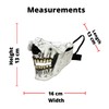 Ghoulish Productions Muzzle Skull Half Mask, White