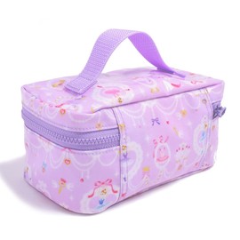 COLORFUL CANDY STYLE N0860000 Lunch Bag, for Girls, Vanity, Kids’, Stylish, Cute, Lace Patterned Pretty Ballerina, Lavender
