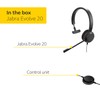 Jabra Evolve 20SE MS Mono Wired Headset