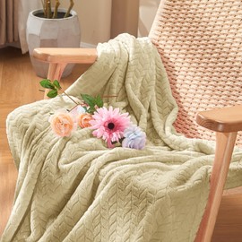 inhand Camel Throw Blanket for Couch, Super Soft Flannel Blanket Throw Size All Season Use, 50 x 60 Inches