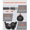 Nuroum HP11-D Headset with Microphone for PC Laptop, 270° Rotatable