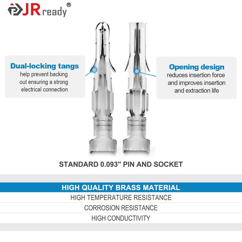 JRready ST6416 Standard.093 Pin and Socket Connectors 3 Circuits (6