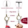 Ceiling Hooks for Hanging Plants String Lights Outdoor, Stainless Steel