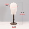 Milageto Mannequin Head Model Hat Display Stand Wooden Support Versatile