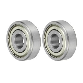 ACROPIX 6200z Deep Groove Ball Bearings P6 10x30x9mm Lubricated Bearings Metal Seal Silver Tone Scooter Skateboard Wheel - Pack of 2