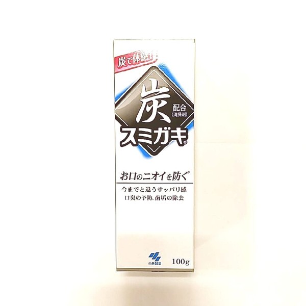 Sumigaki Charcoal Formulated (Cleaning Agent), Bad Breath Prevention, Toothbrush, Fruity Clear Mint Scent, 3.5 oz (100 g)