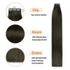 35 cm-55cm Clip-In Hair Extensions, 100 % Remy Real Human