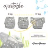 Paquete de 6 pañales reutilizables + 1 traje de baño