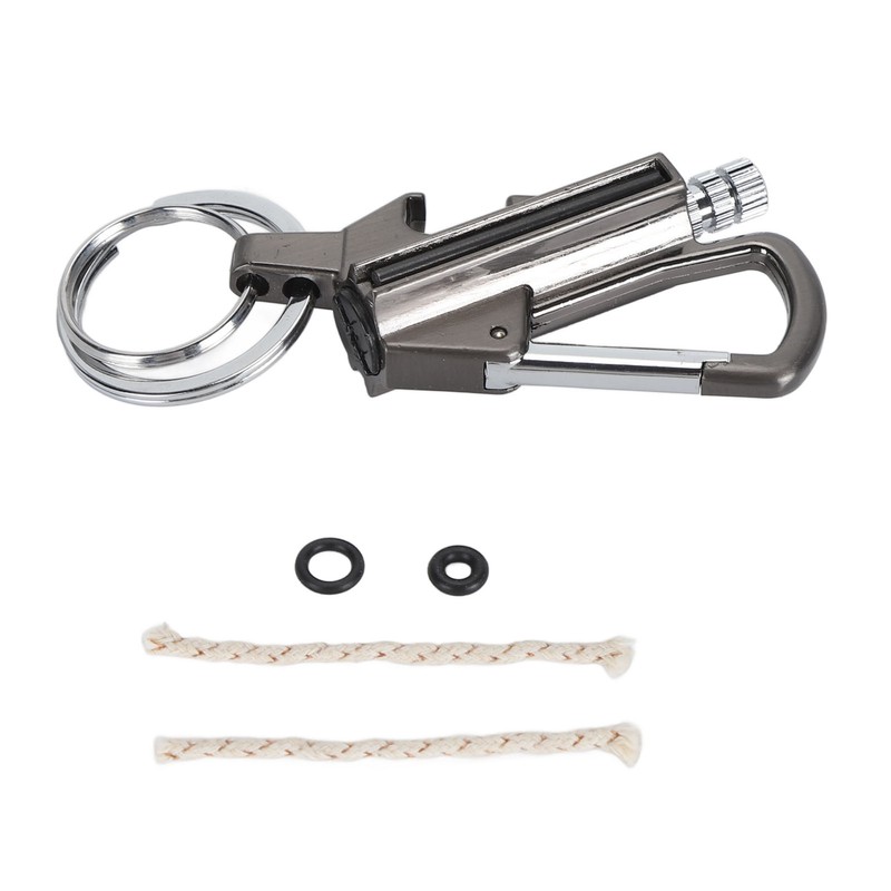 Match Bottle Opener Metal Keychain Multi Function Reusable Survival Lighter
