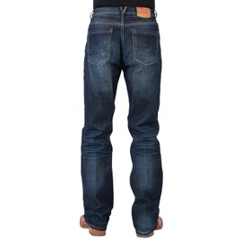 Stetson Men's Modern Fit Bootcut Jeans Blue 31W x 30L