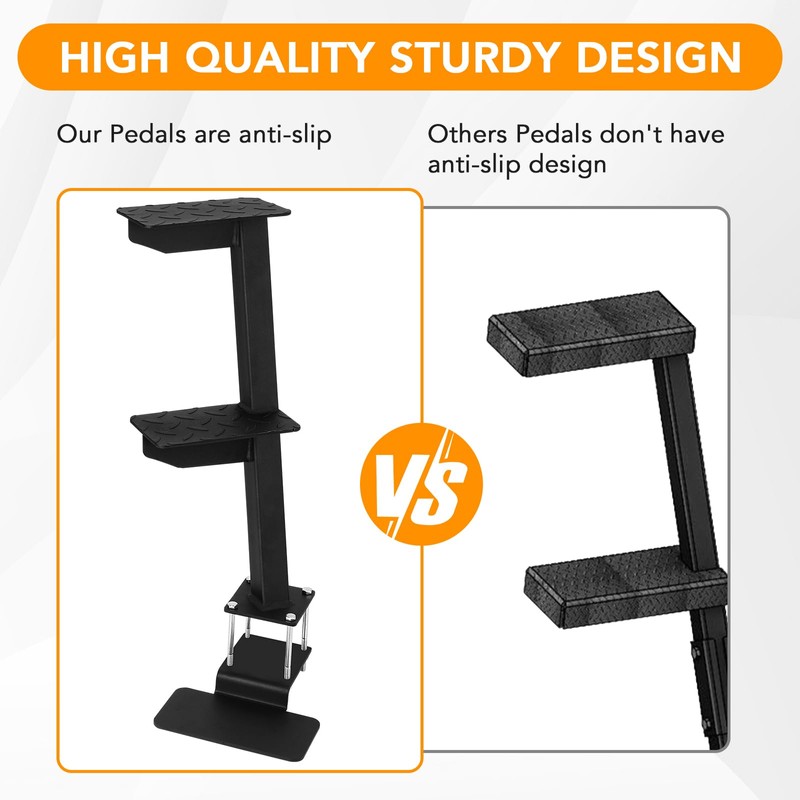 Heavy Duty Boat Trailer Step, 2 Step Ladder Universal Fit
