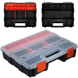 Cisolen Tool Organiser Sortmaster Assortment Box 22 compartments Storage Box for Screws Nuts Tools Small Parts Sorting Box