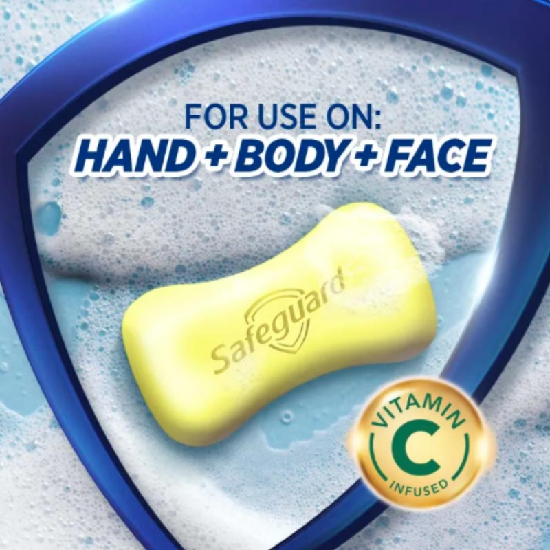 Safeguard Lemon Fresh Antibacterial Soap Bar (Pack of 2) –