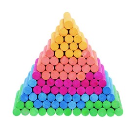 Colorations CNODUST Dustless Colored Chalk, 100 Piece Bulk Pack, Value, Multi-Colored, for Kids, Classroom, Learning, Drawing, Create, Play, Non-Toxic, 3 inches x 3/8 inch