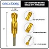Greycore Tools 1-1/8 Inch Reduced Shank Drill Bit, 1/2" 3-Flat