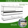 MKLZ One Way Window Bird Feeder for Outside with 4