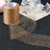 Pandahall 20 Yards Spider Web Lace Net 3 Inches Goldenrod