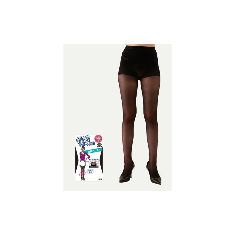 Desire Pelvis Support Hosoashi Pantyhose Black Ml of Woman
