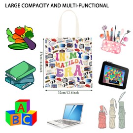TSOTMO Television Gift Comedy Tragedy Mask Theatre Drama Actress in My Matilda Era Bag Musical Lover Gift (Matilda Era Tote CA)