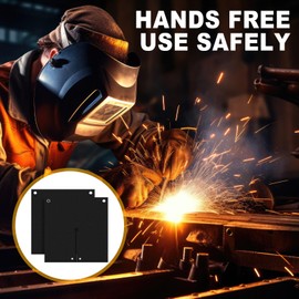 Relaxweex 4 Pack Welding Blanket Fireproof 12 x 12 Inch Heat Shield Mat for Brazing Soldering Copper Pipe Flame Retardant Protector Pad Solder Plumbing Hole Propane Torch Fire Protection Blanket