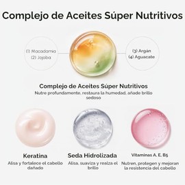 MAREE Suero Capilar Para Cabellos Encrespados Y Dañados Paquete De 2 - Cápsulas De Aceite Hidratante Y Estilizado De Queratina Con Aceite De Aguacate,