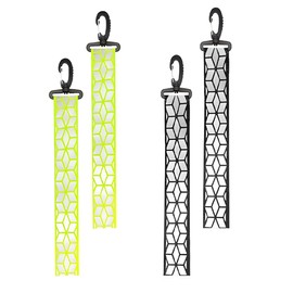 YAPKOLV Pack of 4 reflective pendants, reflector pendants, school bag reflector, running reflectors, reflector children, reflective key chain for school bag, backpack, jogging