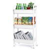 YSSOA Rolling Storage Cart, 3 Tier Slim Mobile Shelving Unit