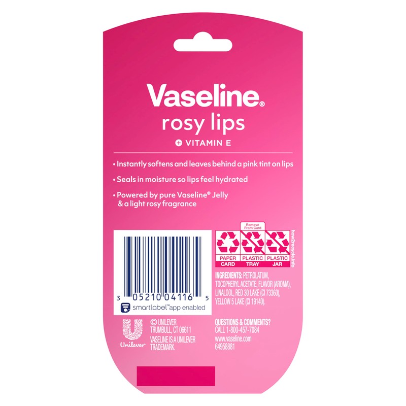Vaseline Lip Therapy 2 ct Rosy Lips Mini For Dry,