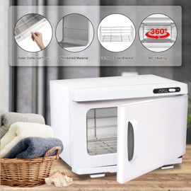 HSONBIUTY Electric Towel Warmer, Hot Towel Warmer, Professional Towel Warmer Cabinet, 8L Capacity, Hot Towel Cabinet for Spa, Beauty, Salon Use (White)
