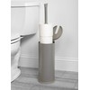 Zenna Home Easy Access Toilet Paper Holder with Lid, Rustproof,
