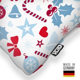 VOID Rentier Geschenke Sterne Kissenbezug Kissenhülle Sofakissen Kissen Deko Weihnachten Winter Weihnachtsdeko, Kissen Größe:40 x 40 cm