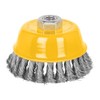 Pretul CT-610P, Carda copa 4" alambre trenzado fino eje 5/8"