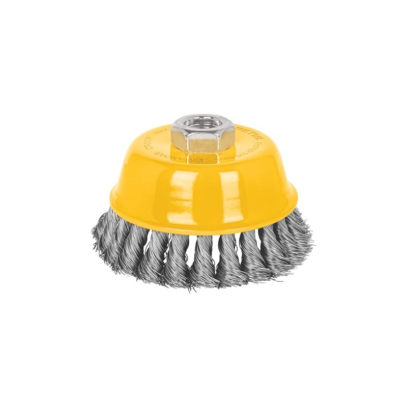 Pretul CT-610P, Carda copa 4" alambre trenzado fino eje 5/8"