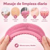 2 Piezas Cepillo Corporal de Silicona Doble Cara para Exfoliar