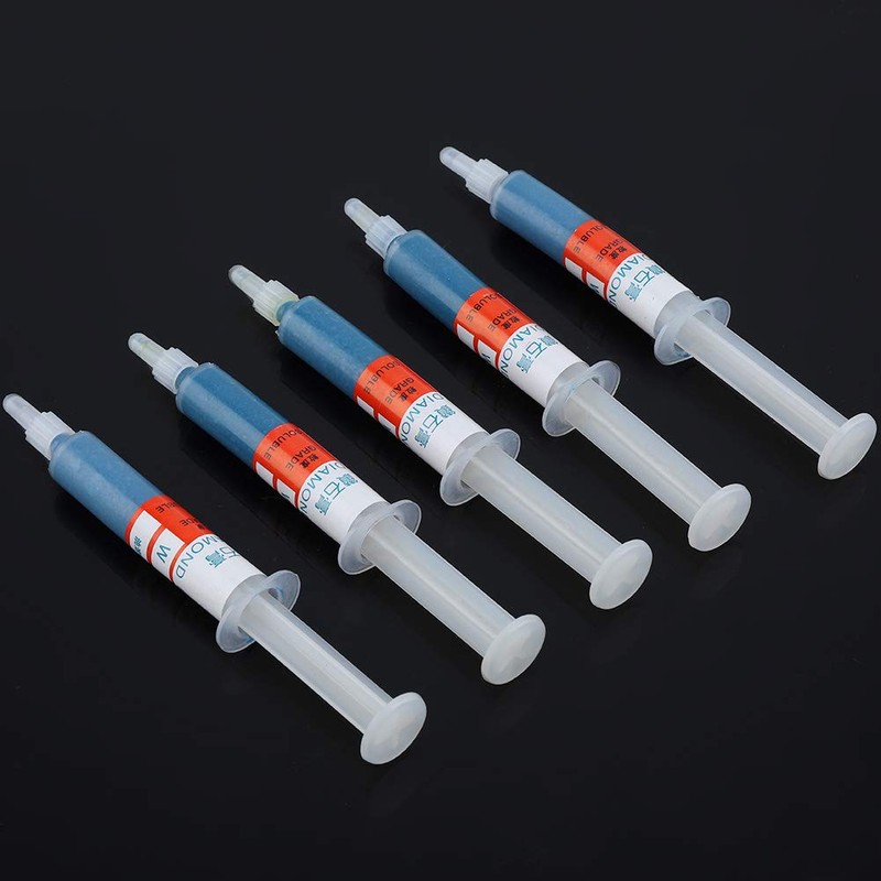 Akozon Diamond Grinding Paste 5 Pieces/Set Diamond Lapping Paste Polishing