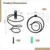 6 PCS Spiral Wine Racks, Spiral Wall Mounted Wine Holder,