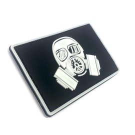 Patch Nation Gas Mask PVC Airsoft Paintball Velcro Emblem Badge Patch (Glow in the Dark)