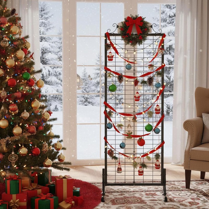 Urban Deco Grid Wall Panel Display Stand, 2.2' x 6.2'