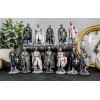 Ebros Set of 12 Medieval Knights Crusaders Figurines Suit of
