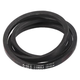 sourcing map A46 1/2 Classic Wrapped V-Belt, 48" Outside Circumference Wrapped Industrial Rubber V-Belt A Profile V-Belt for Industrial Machinery Equipment, Black