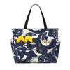 NLZI Beach Bag for Women Fish Print Beach Tote Bag