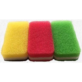 Duskin Kitchen Sponges, Set of 3 Pieces, Anti-Bacterial Type, Colors May Vary