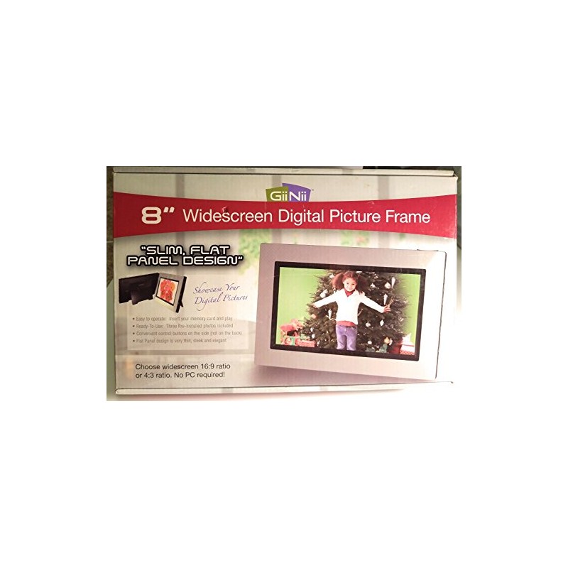GiiNii 8" Widescreen Digital Photo Frame