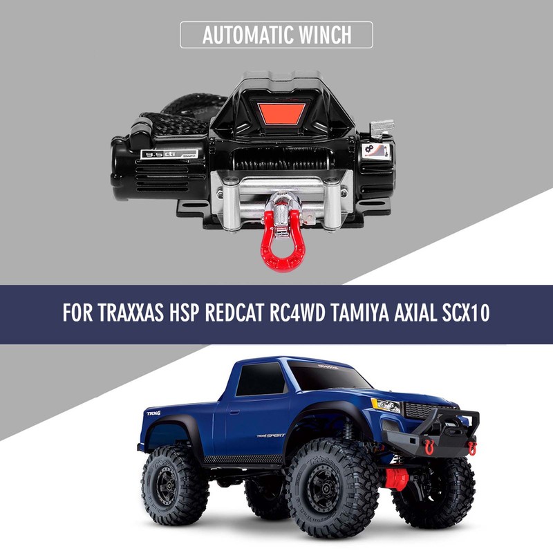Compatible with 1/10 RC Car Automatic Winch RC Winch Wireless