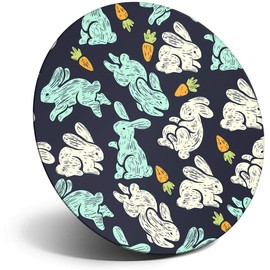 Destination Vinyl ltd Magnet for Refrigerator, Fridge - Cute Bunny Rabbits Carrots Animal for Office, Cabinet and Whiteboard, Magnetic Stickers, 44768