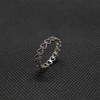 Sterling Silber Ring 4mm Breites Band Solide Echte Punzierte 925