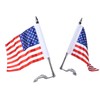 Trunk Lid Flag Pole Mount Kit with USA American Flag