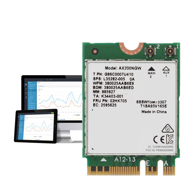 Internet Wi fi 6 AX200 NGFF M.2 Network Server Adapter