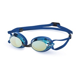 HEAD Venom Adult Swim Goggles, Mirrored Lens - Blue Frame/Blue Mirrored Lens